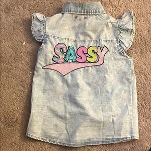 Sassy Kids Denim Vest